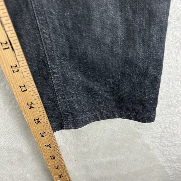 Nudie Jeans Co Grim Tim Jeans Men's 30x26 Crinkle Grey Button Fly Tag 31x32 - Picture 5 of 15